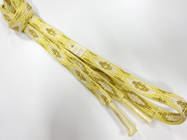 未使用品　正絹　手組帯締め